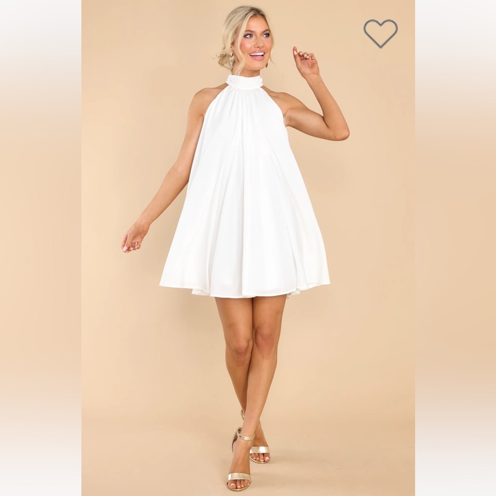 RED DRESS BOUTIQUE • White Halter Dress